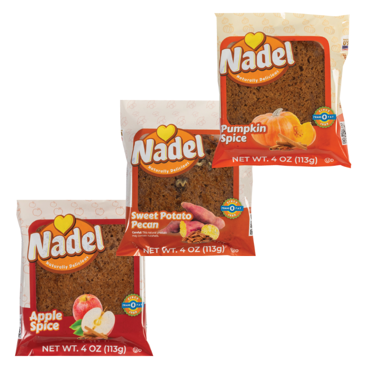 Seasonal Assortment: Apple Spice, Sweet Potato Pecan, & Pumpkin Spice